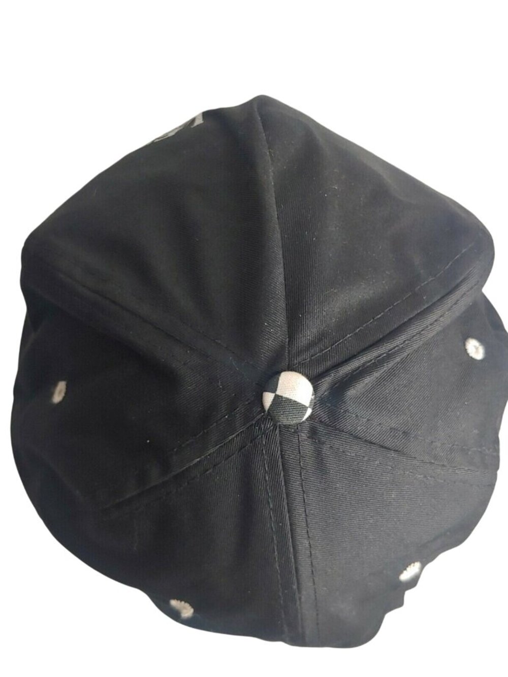 Vintage Nissin C&M Pallets New Orleans LA Checkered Black White Cap Retro Hat - Picture 2 of 12